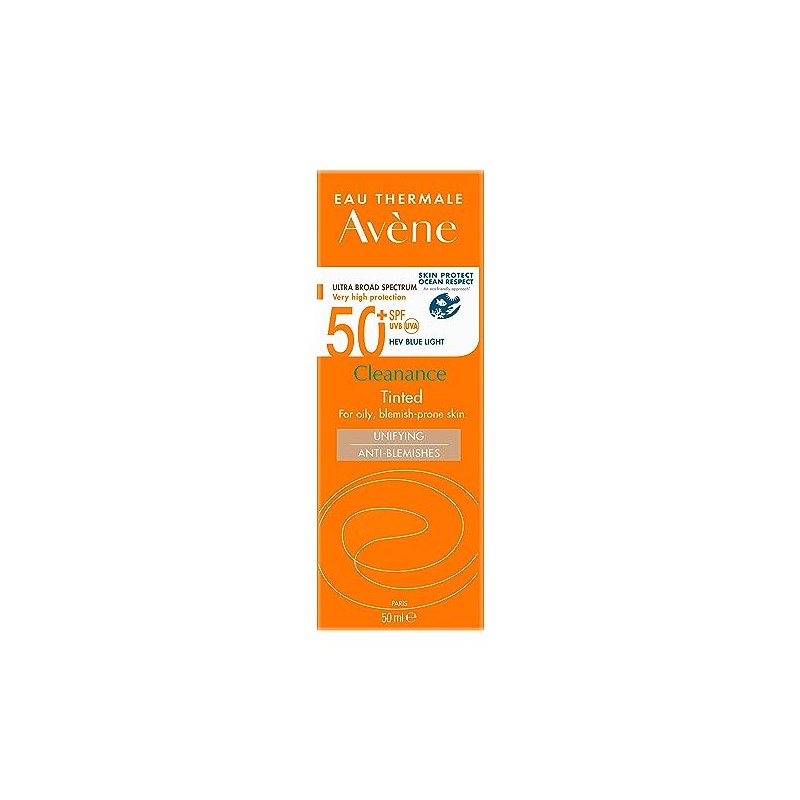 Avene Cleanance, Protector Solar FPS 50 con Color, 50ml