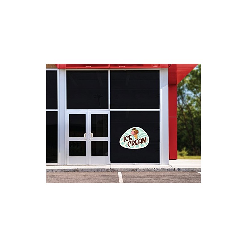 ICE Cream 3 12" Concession Decal Sign cart Trailer Stand