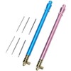 2Pcs Crochet Hooks with 6 Needles, Tambour Embroidery Beading Sequins