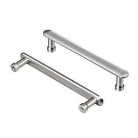 AITITAN 10 Pieces Brushed Nickel Door Knobs - 128mm Hole Spacing (153mm Length) Kitchen Cupboard Handles, Drawer Handles and Brushed Nickel Door Handles
