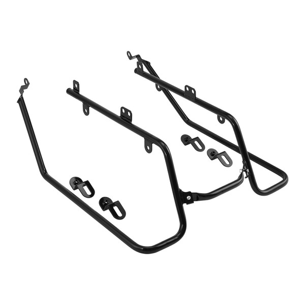 XFMT Motorcycle Black Hard Saddlebags Conversion Brackets Mount For Harley