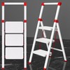 3 Step Ladder, DIAMONDFORGE Folding Step Stool with Wide Anti-Slip