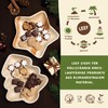 Leef 15 x Palm Leaf Plate Star Decoration and Snack