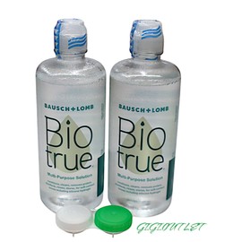 Bausch + Lomb 2 X Biotrue Hydration Plus Contact Lens Solution, Lens Case Included 10 fl. oz.