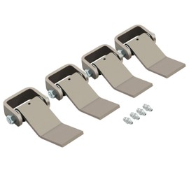 KUAFU Dump Trailer Hinges Weld-on Heavy Duty Greaseable Truck Body Gate Door Hinge - Strap Style Long Leaf Pack of 4