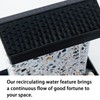RWOORA Mini Tabletop Water Fountain with LED Light & Powerful
