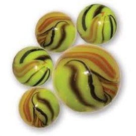 Triceratops Game Net Set 25 Piece Glass Mega Marbles Toy