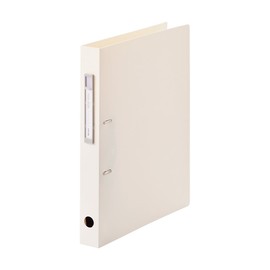 Lihit Lab F7684-0 Ring File, D-Shape, A4, 2 Holes, White