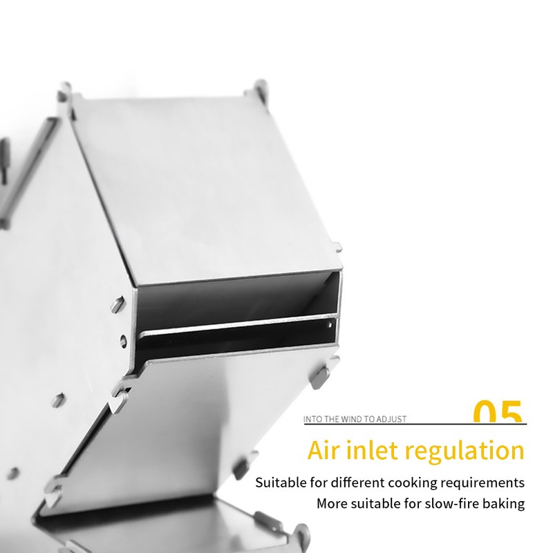 Outdoor Convenient Stove Foldable Portable Stainless Steel Wood Burning Stove