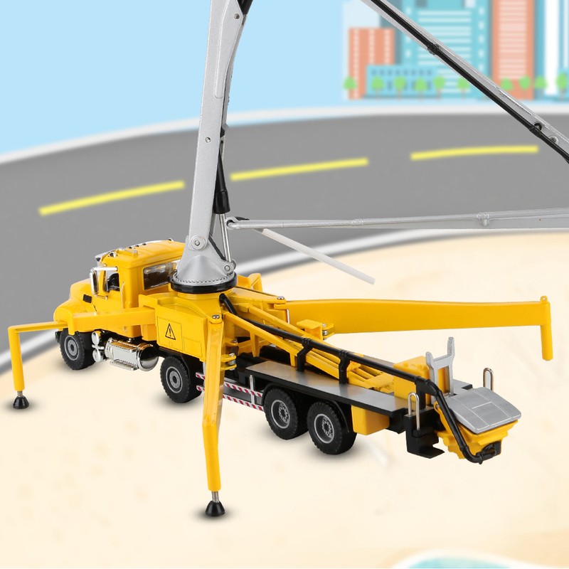 1/55 Concrete Pump Truck Model Engineering Car Alloy Vehicle Kids