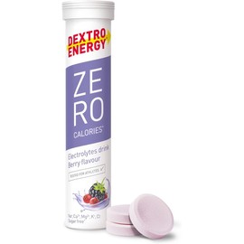 Dextro Energy Zero Calorías | Bebida Electrolítica de Recuperación e Hidratación, 3 Tubos de 60 Tabletas | Sabor Berry, Sin Azúcar, Vegana, Sin Carbohidratos, 20 Porciones