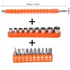 YIOYULEN Flexible Drill Bit Extension, 11.6inch Bendable Drill Bit Extension,