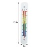 Wall Thermometer 215mm - Colour Coded Room Thermometer - Made