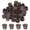 sourcing map 64PCS 10mm(3/8") Brown Plastic Hole Plugs, Flush Type