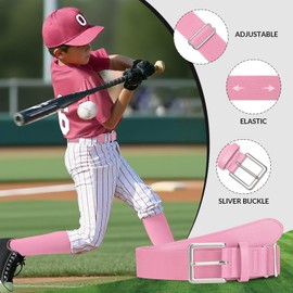 JASGOOD Baseball Socks,Belt and Baseball Combo Set for Toddler/Youth,Softball Set 2 Socks 1 Belt and Baseball for Boys Girls