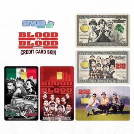 Blood in Blood Out Debit Card Sticker - High Quality Vinyl & UV Ink, Suitable for Personalizing Your Cards - Color: mexican flag small chip