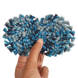 Cotton Car Coasters 2pc Car Cup Coasters Cute car Accessories for Women car Coaster for Cup Holders (Blue Lagoon)