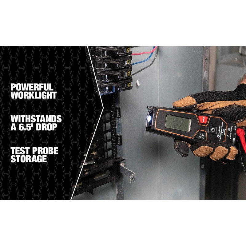Southwire Tester LCD 600VAC/VDC NCV - Auto Detects AC or