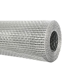 Galvanized Hardware Cloth 1/8 Inch Wire Mesh Roll – Ideal for Garden Fencing, Chicken Coops, DIY Projects, and Beekeeping (16in x 10ft)