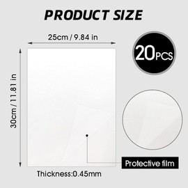 CHONOVO 20 Pcs Sublimation Photo Blanks 10x12 Inch Metal Sublimation Sign Blanks Aluminum Sublimation Blank DIY Photo Sign Wall Frame Poster for Living Room Bedroom White(Thickness 0.45mm)