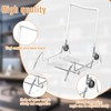 DoubleFill 12 Pcs Acrylic Plate Stand Adjustable White Wire and