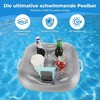 YODOOLTLY Inflatable Floating Drink Holder with 6 Holes Large Capacity