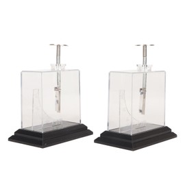 Pssopp Foil Electroscope, Gold Leaf Electroscope, High Sensitive Electrometer, Compact Structure, Foil Electroscope for Physics Teaching in Middle School