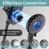 EAARSUO Magnetic Large Rain Shower Head with Handheld Spray, High