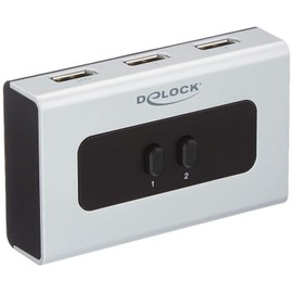 DeLOCK 2 Port DisplayPort 1.1 87668 Switch Manual Silver