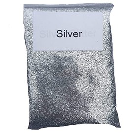 100g Fine Silver Craft Glitter Perfect for Arts & Crafts Project Fine Grade Sprinkle Sparkle Shine Bulk Resealable Bag Big Bag Christmas Grams Cheap Glitter. Lots of Colours Available.