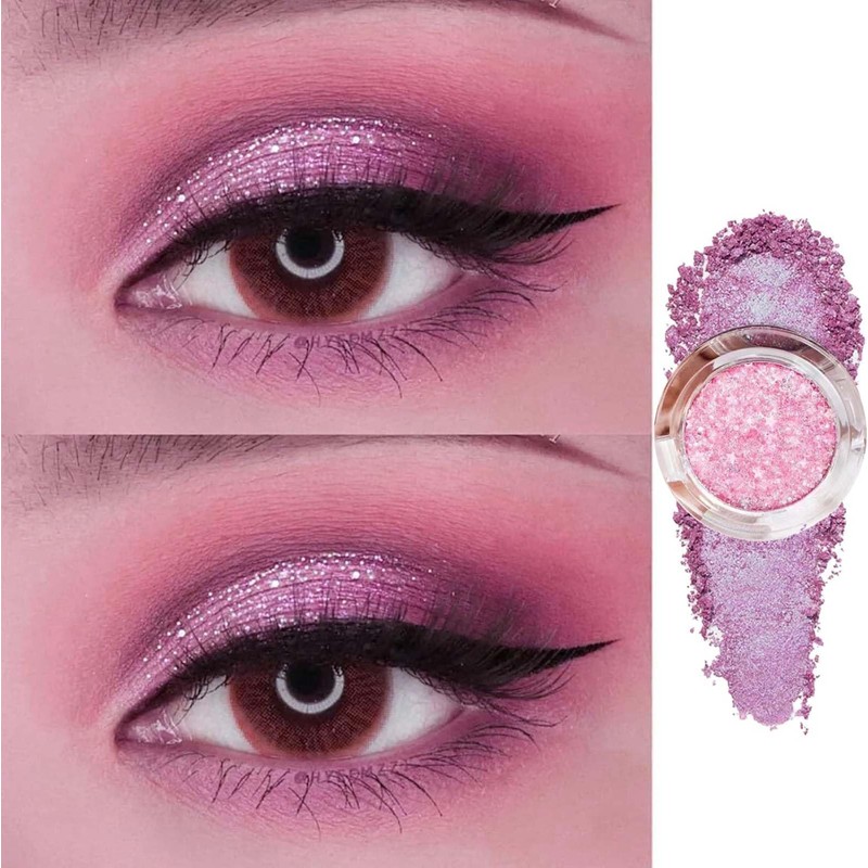 Diamond Crystal Rose Baby Pink Eye Shadow Loose Glitter Dust
