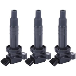 3 x Ignition Coil Pack Compatible for Ci-troen C1 | Compatible for Pe-ugeot 107 108 Ignition Coil Compatible for Auris Avensis Aygo Celica Corolla RVA4 Replace 90919-02239, 90080-19015, 90080-19019