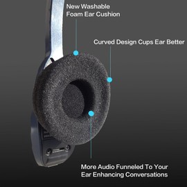 Spare Foam Ear Cushions - 10 pk, Plantronics, Jabra, VXi | CS540, SAVI W440, W740, SupraPlus HW251, HW261, Jabra 2000, 2300 headsets, 14101-38