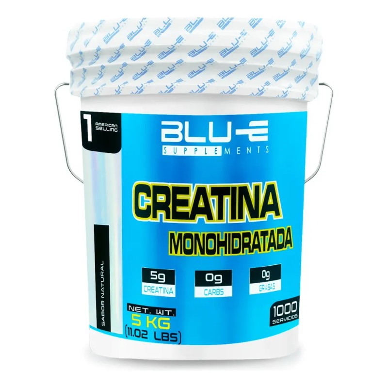 Creatina Monohidratada Blu-e Supplements 5 Kg Polvo Sabor Natural 1000