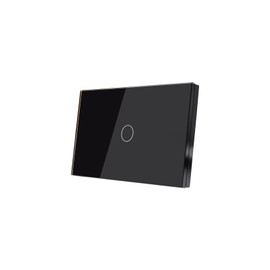 LOUYSGEN Smart Light Switch,Need Zigbee Hub and Neutral,Work with Tuya Voice Control with Alexa Google Home,Zigbee Switch 600W Black 1 Gang