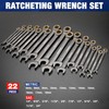 WORKPRO 22-Piece Ratcheting Wrench Set, Ratchet Combination Wrench Sets with