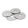 3/8" x 1-1/2" OD Stainless Fender Washer, (100 Pack) -