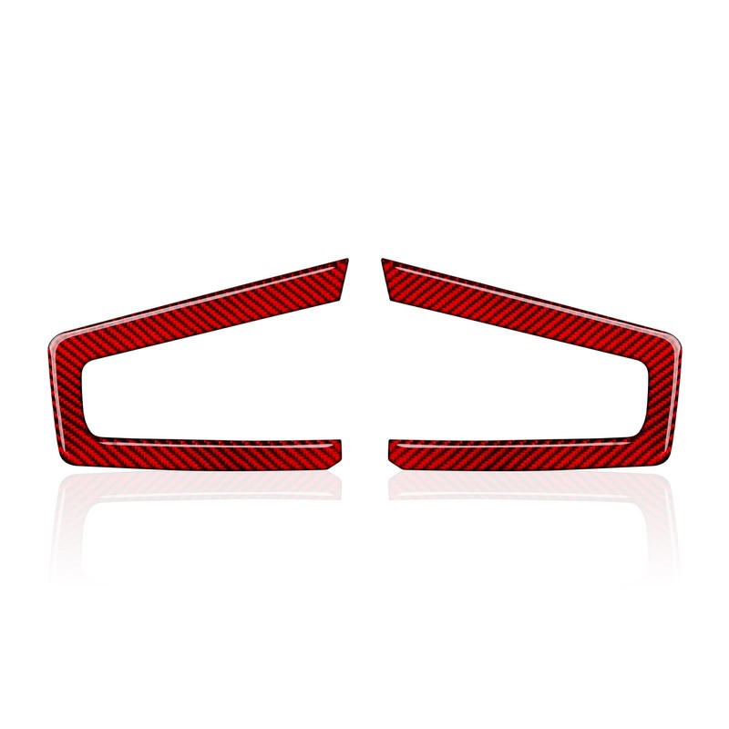 Car Carbon Fiber Seat Recline Handle Panel Cover Trim Accessories
