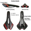 GORIX Bike Saddle Seat Comfortable Cushion with Rail Mountain Road