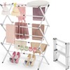 APEXCHASER Clothes Drying Rack Folding - 3 Tier Laundry Drying
