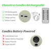 SoulBay Flameless Candles with Remote Timer & Charging Base, 12pcs