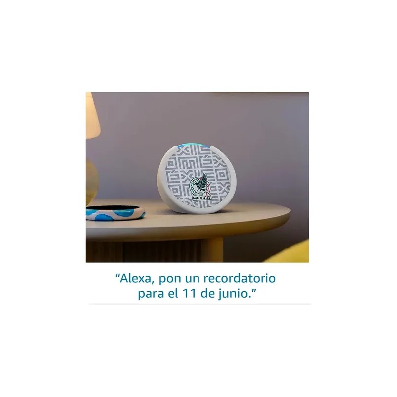 Bocina Inteligente Alexa Echo Pop Edición Mundial 2026 en Blanco