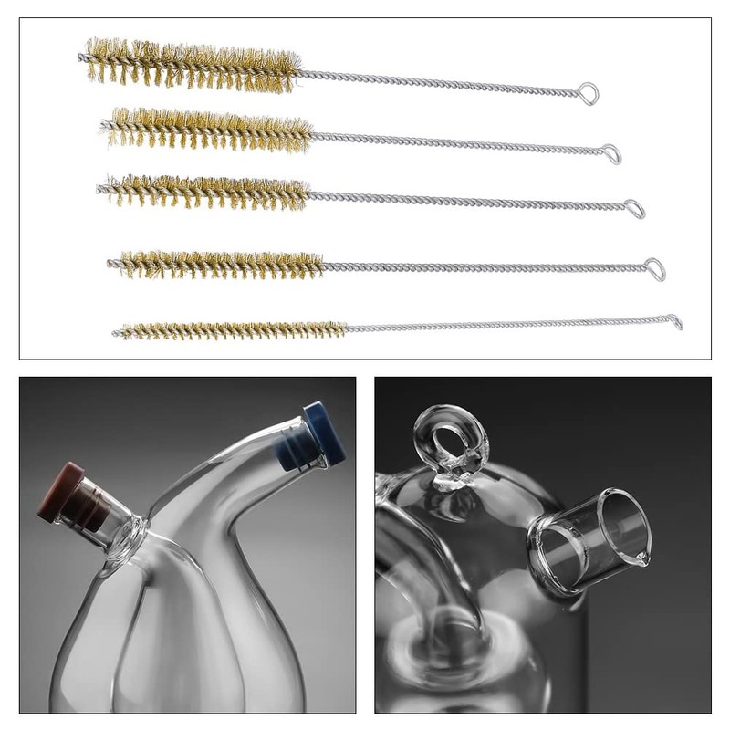 5pcs Brass Tube Cleaning Brush, Tube Brush, Cleaning Brush, Brass