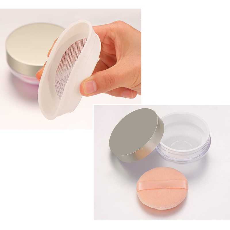 Powder Case, Mesh, Refill, Large, Stretchable, Net, Removes Powder, Powder