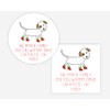 Christmas Address Stickers, Christmas Boots Dog Return Address Labels, Dog