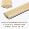 CroBlissful 2" Solid Red Oak T-molding 3/4" High Unfinished T