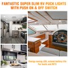 Facon 4.5" LED RV Puck Light Surface Mount - 2Pack,