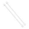 Miniature Curtain Rods 1/12 Scaled Simulation Alloy Dollhouse Double Layer