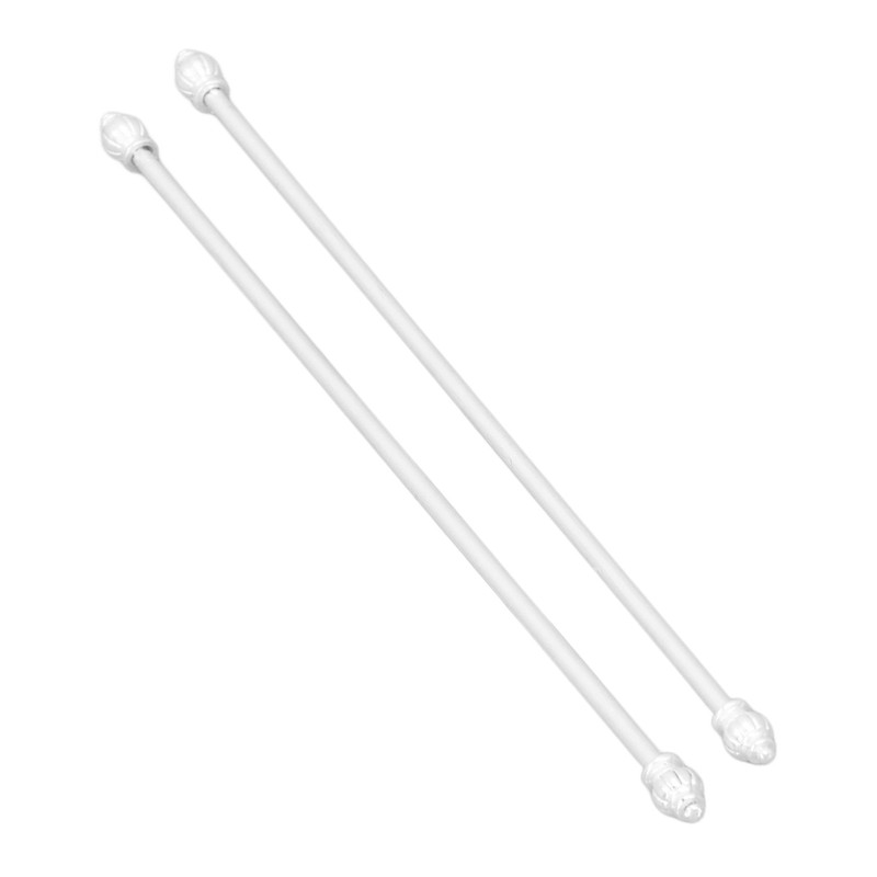 Miniature Curtain Rods 1/12 Scaled Simulation Alloy Dollhouse Double Layer