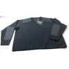 BLAUER 225 V-NECK COMMANDO STYLE FLEECE LINED SWEATER POLICE DARK